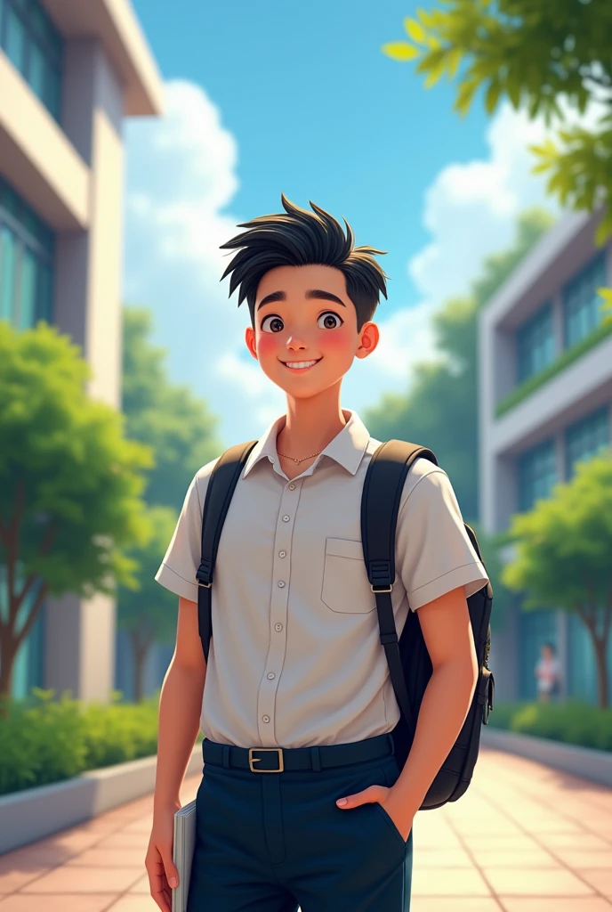 Vietnamese high school boy