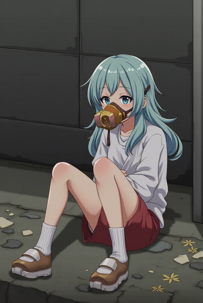 Farts, Felt Fuchs, Acoustics, fartチューブ, hoses, sitting on face, gas mask, facesitting,grin and laugh,in the ruins,Two anime girls,fart,Farts,fart,fart,farting