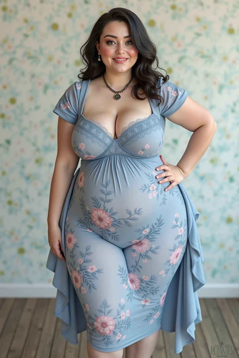 , Rating_Explicit, (ultra Realistic very textured super details Perfect Cute Beautiful Very Detailed Ultra Realistic round Chubby cute Face beauty detailed eyes and eyebrows, Freckles, Small Ultra Sagging Very Soft Very Saggy Breasts, Tiny Very Saggy Really Sagging Boobs, Beautiful Cute Sexy Tight Sheer Floral Laced dress:1.43), (Realistically And Fondly Looking At Viewer:1.29), (Beautiful Natural Beauty Photograph, Ultra Realistic, Natural Beauty, Beautifully Real, Natural Beauty, Photorealistic, Natural Hyperrealistic Lustful Arousing Erotic Hot Beauty:1.3), Beautiful Natural realistic relaxed Dark Eyes, (Naturally Beautiful Lustful Expressive Cute Face with realistic subsurface scattering:1.3), Blush, Blushing, Naturally Aroused, Lustful Look, Natural And Beautiful Sexy Face, (Extremely Sexually Arousing, Seductive Sexually Arousing,Sexually Exciting,Alluring,Tempting,Suggestive,Tantalizing,Fascinating,Ravishing,Captivating,Bewitching,Immodest,Shameless,Erotic,Sensuous,Sultry,Slinky,Passionate,Raunchy,Steamy,Coquettish,Amorous,Flirtatious,Provocative,Attractive,Appealing,Inviting,Enticing,Beguiling,Engaging,Winning, Irresistible:1.48), Sexy Dynamic Active Erotic Sexy Pose With Tight Sheer Floral Laced cotton dress, Laced dress, beautiful beauty cutie, Beautiful Soft Lighting, Very Full Curvy Thick Beauty, Wide Round Huge Thighs, Beautiful Large Huge Wide Hips, Choker, (Curvy_Figure, Large Wide Thicc_Thighs, Huge_Hips:1.49),Jumbovenusxl,Photo R3Al, (Huge Wide Curvy Hips, Curvy, Thick, Thicc, Voluptuous, Curvaceous, Ultra Detailed Skin Folds, Hyperrealism, Photorealistic Shading, Ultra Realistic Skin:1.49) (Photos Of The Ultra Most Beautiful Floral Laced Retro Cute Gothic Style Vintage Heavenly Beauty Mistress Futa Ever And There Is No One More Beautiful Than Her Ever And Never Will Be A female More Beautiful Than Her Never, She Is Extremely Pretty And Cute Because She Is The Ultimate Definition Of Human Perfection And Beauty And The Godly Ultimate Eternal beauty