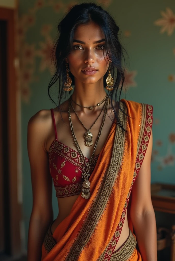 Traditional clothes Indian girl tentical monster dick insider ass fill with semen ???? x-ray moving ass fill with come use massive tenticals
