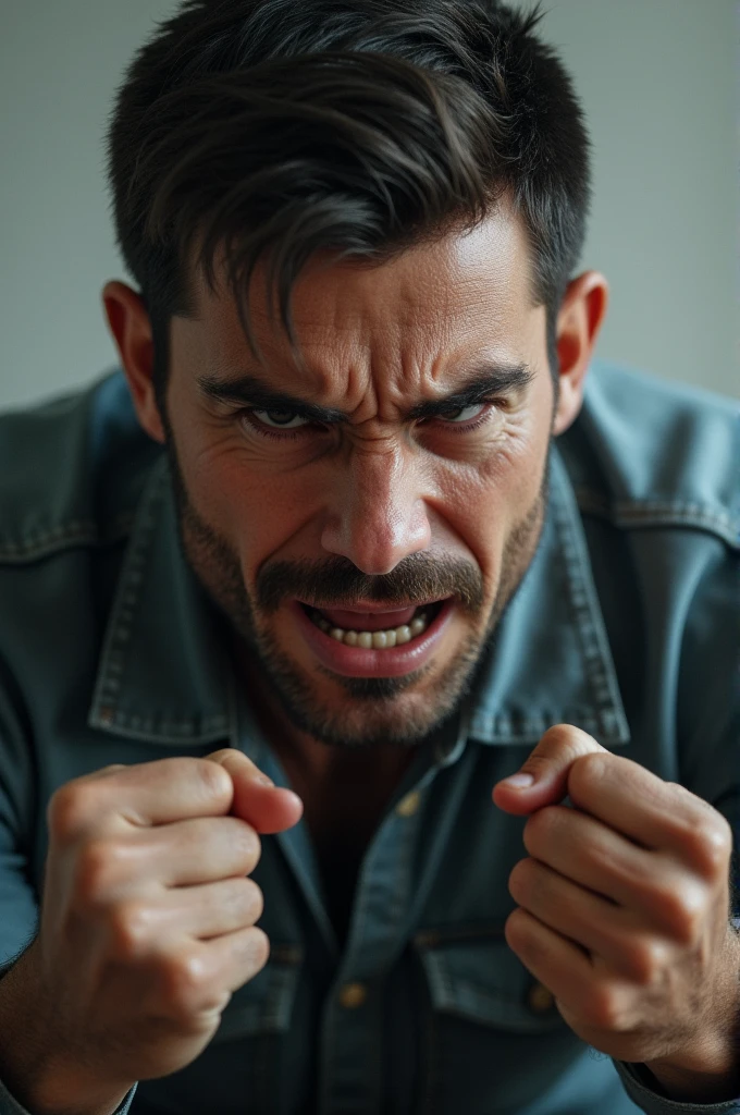 Upset man
