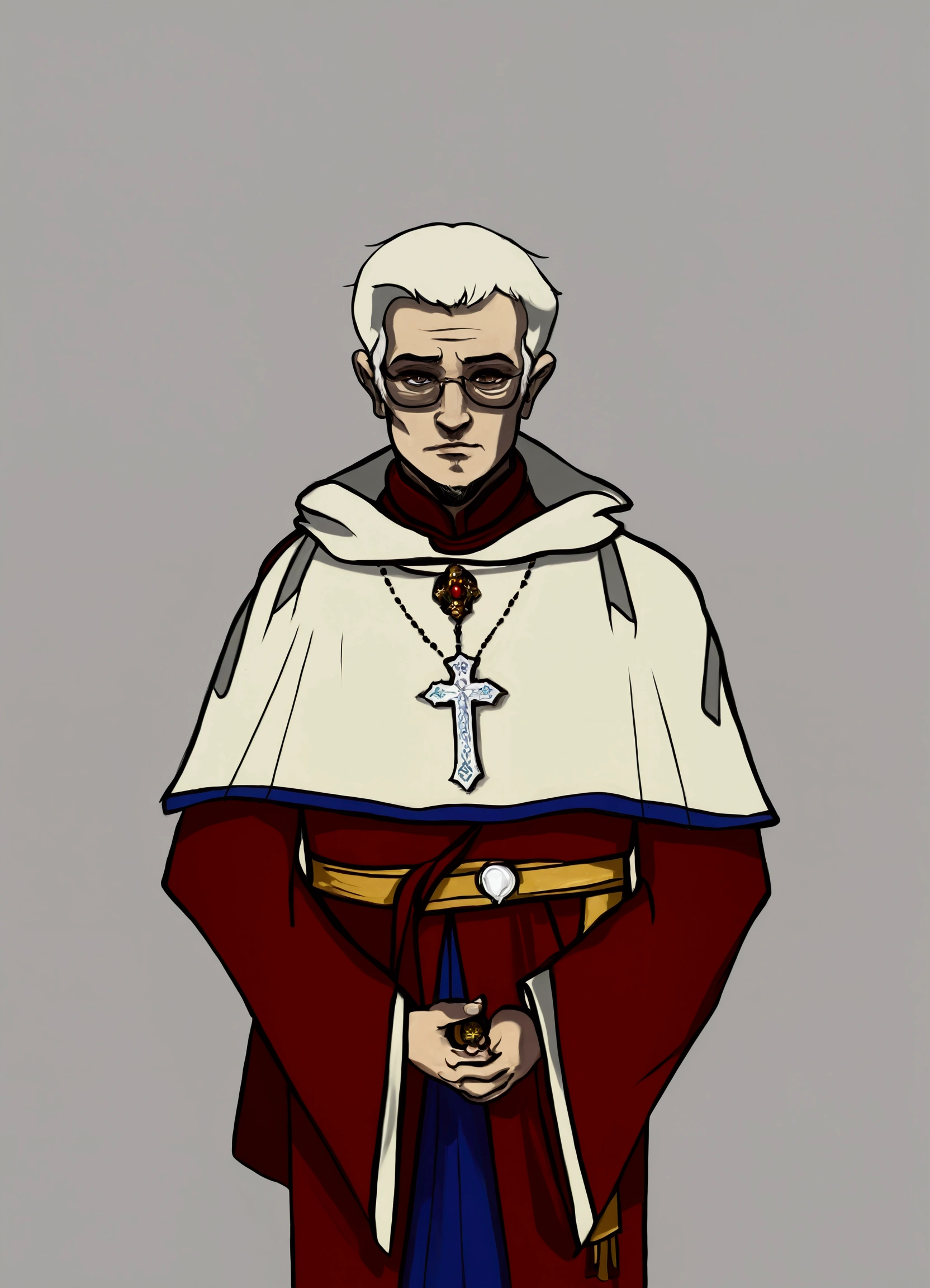 man priest Digital art fantasy