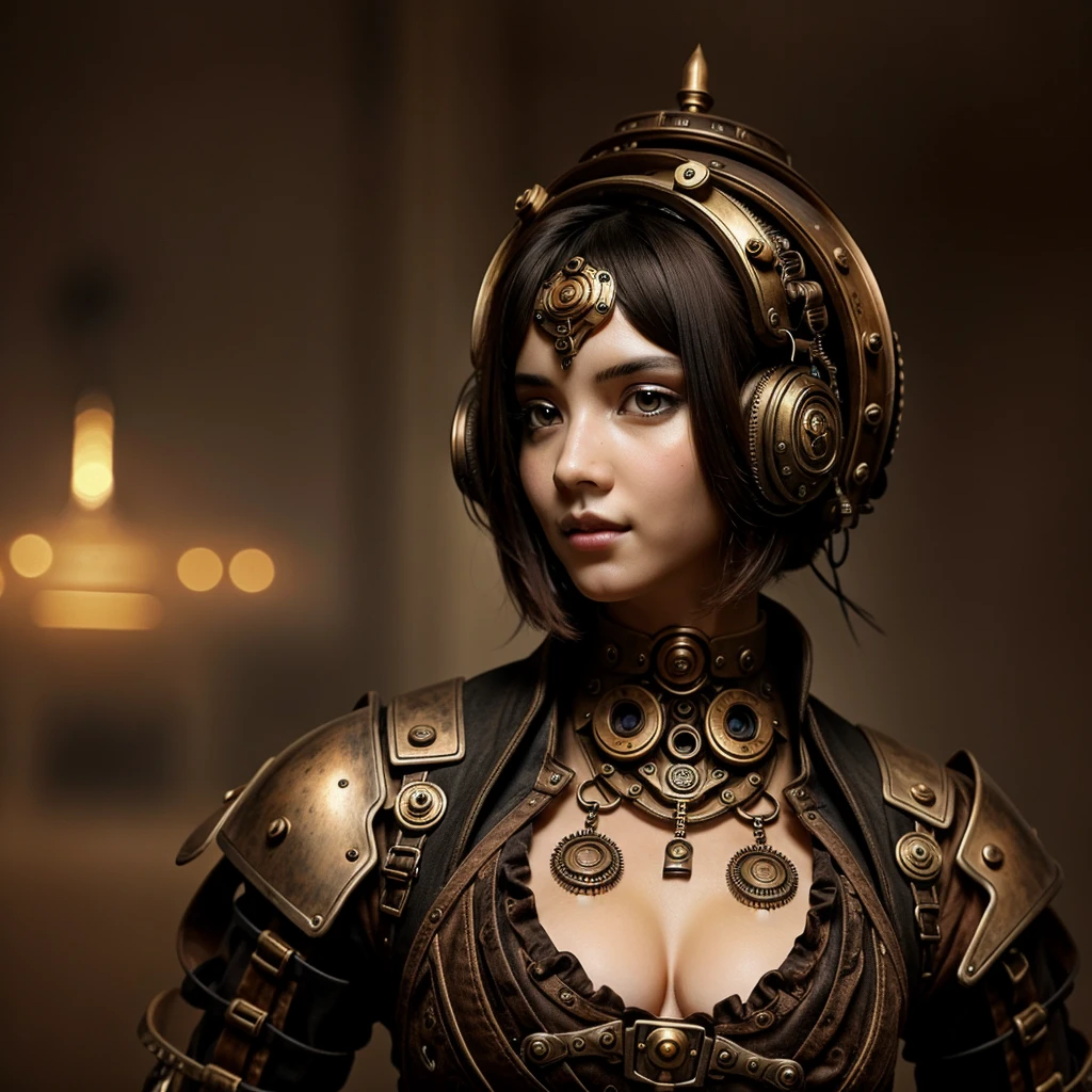 Artificial intelligence in steampunk style.