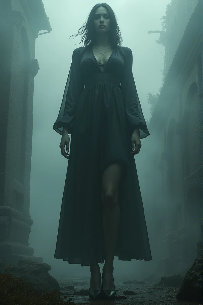 giant woman,low angle,upskirt