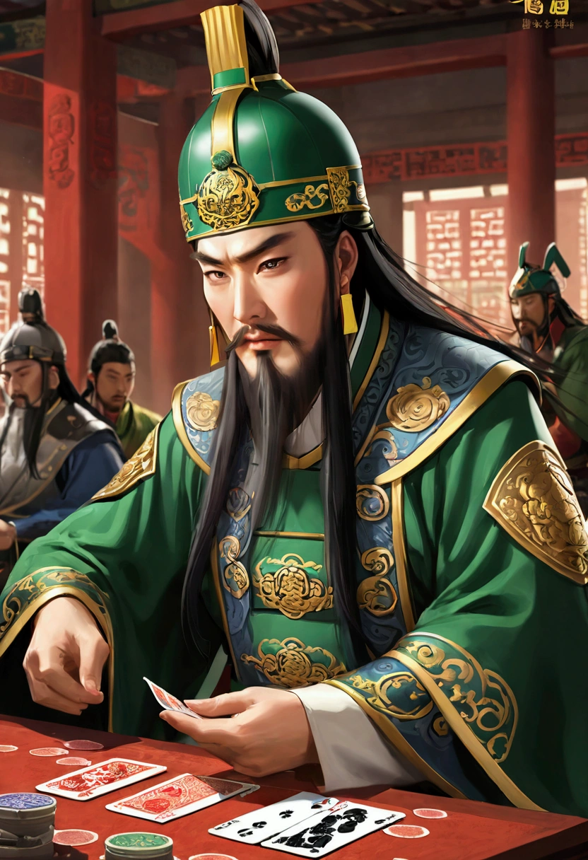 guan yu, Liu Bei, Playing card game with Zhang Fei《Three Kingdoms Kill》