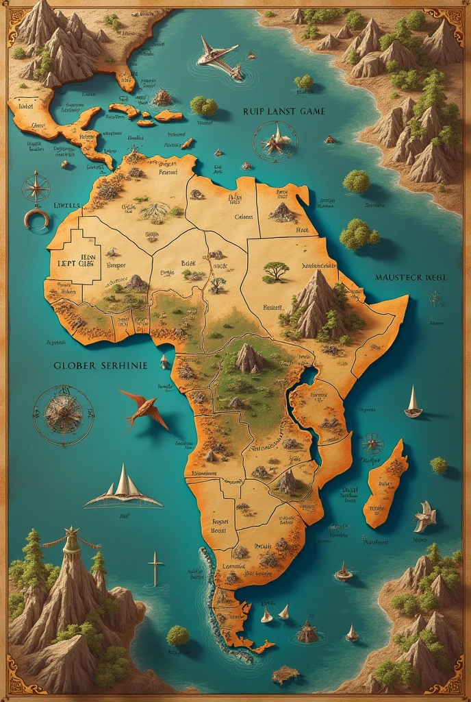 Map of the old world 