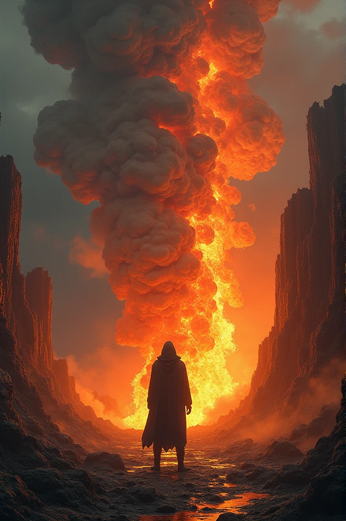 Let the image reflect "fire and mud"