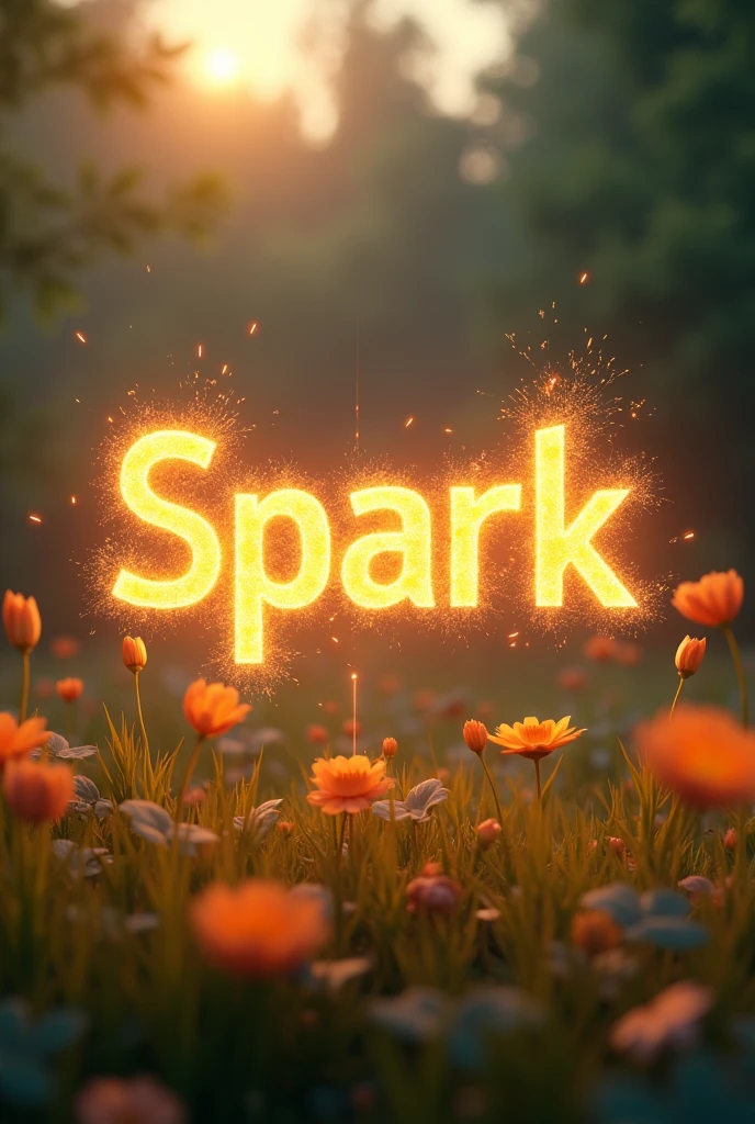 Make an image with text insight Spark and make it welcoming