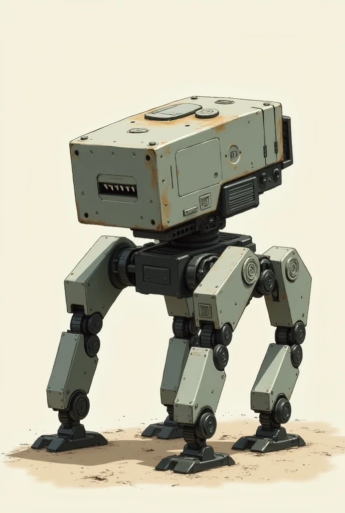 Quadrupedal Robot。simple。The legs are short