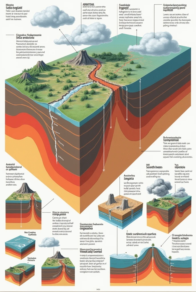 Indonesian language tectonic subduction process diagram