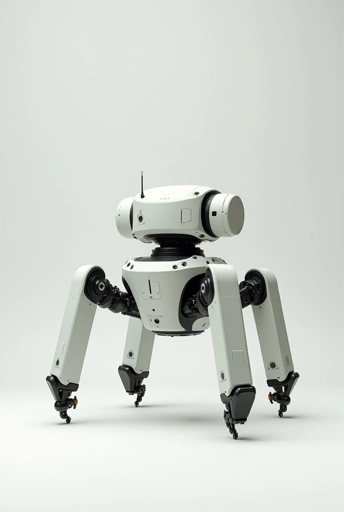Quadrupedal Robot。simple。The legs are short。The legs grow directly from the body.