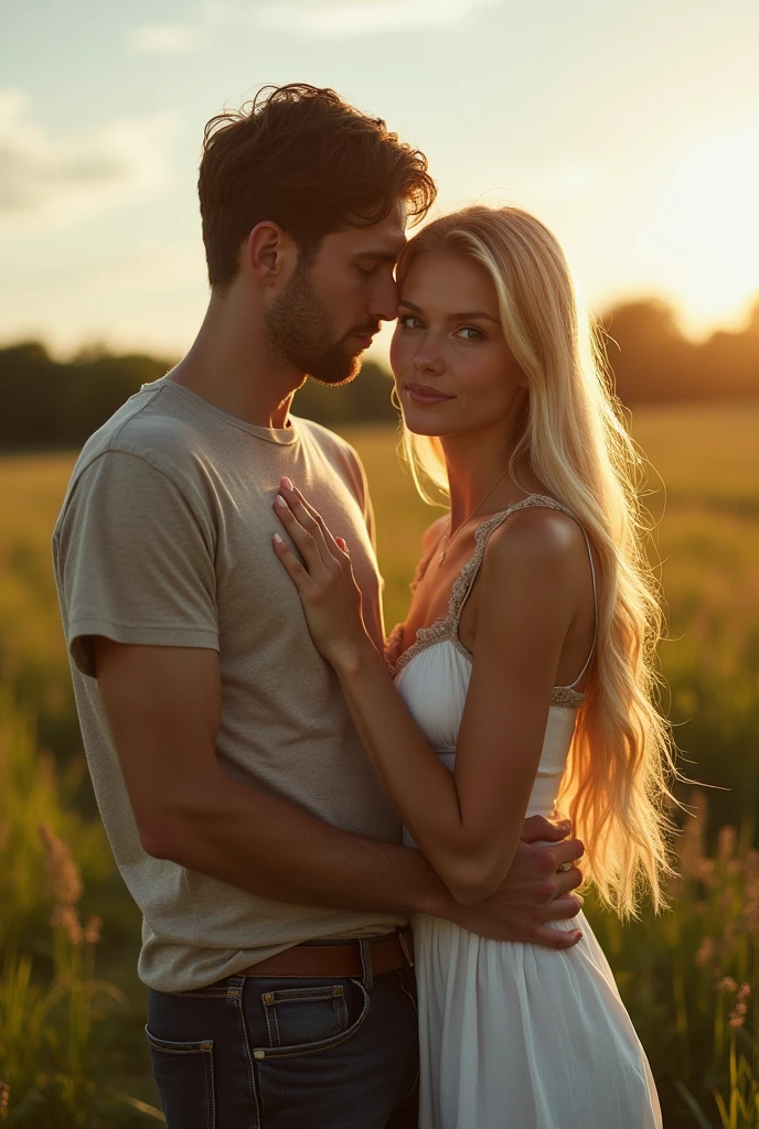 magnificent body, A luscious milkmaid has fun with her boyfriend on a farm. Adult. Vagina like