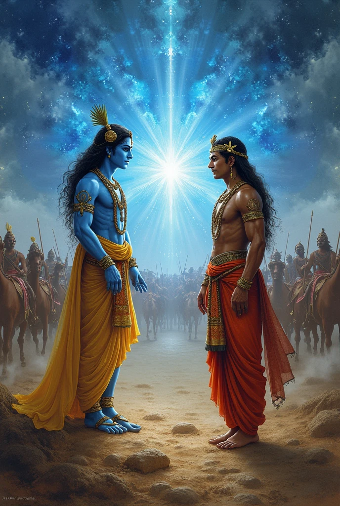 Lord Sree Krishna Saying To Arjuna