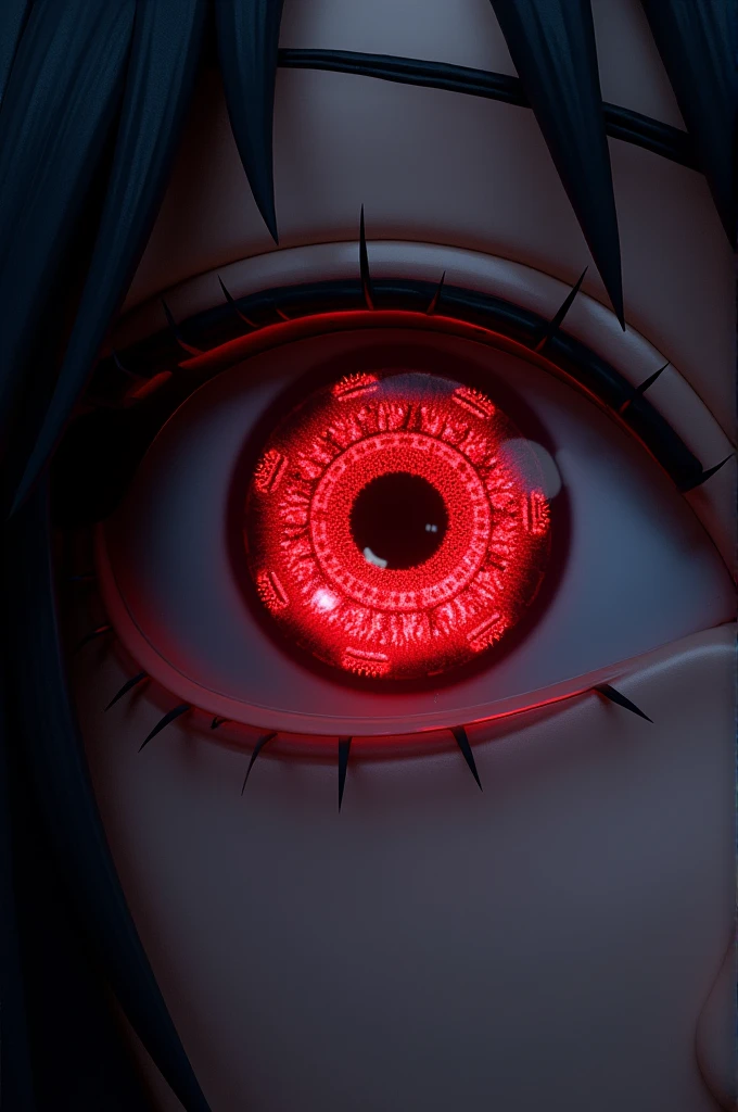 A 3d deep colour sharingan eyes