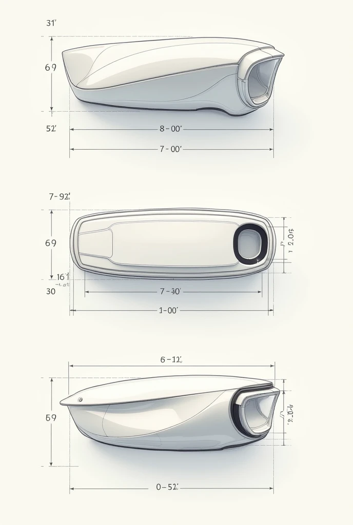 Please must create at least a side, front and top schematic for my Tinted product.