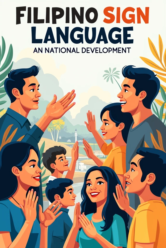 filipino sign language (fsl) towards inclusivity for national development poster