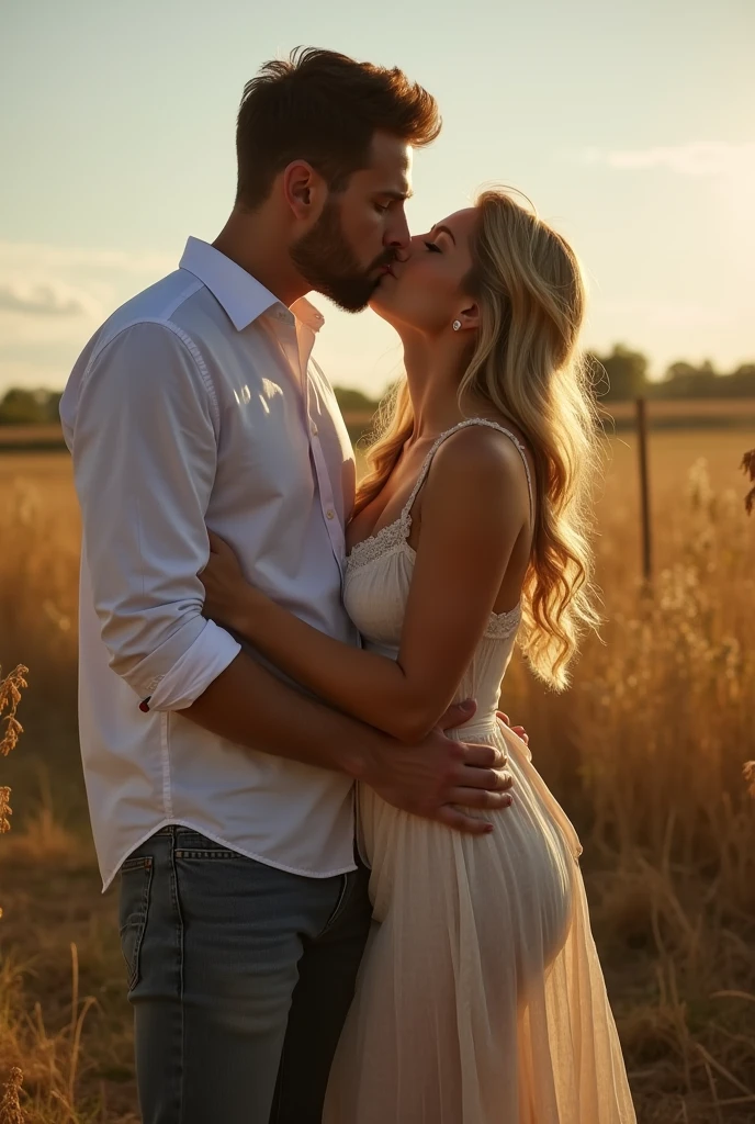 magnificent body, A luscious milkmaid has fun with her boyfriend on a farm. Adult. Vagina like