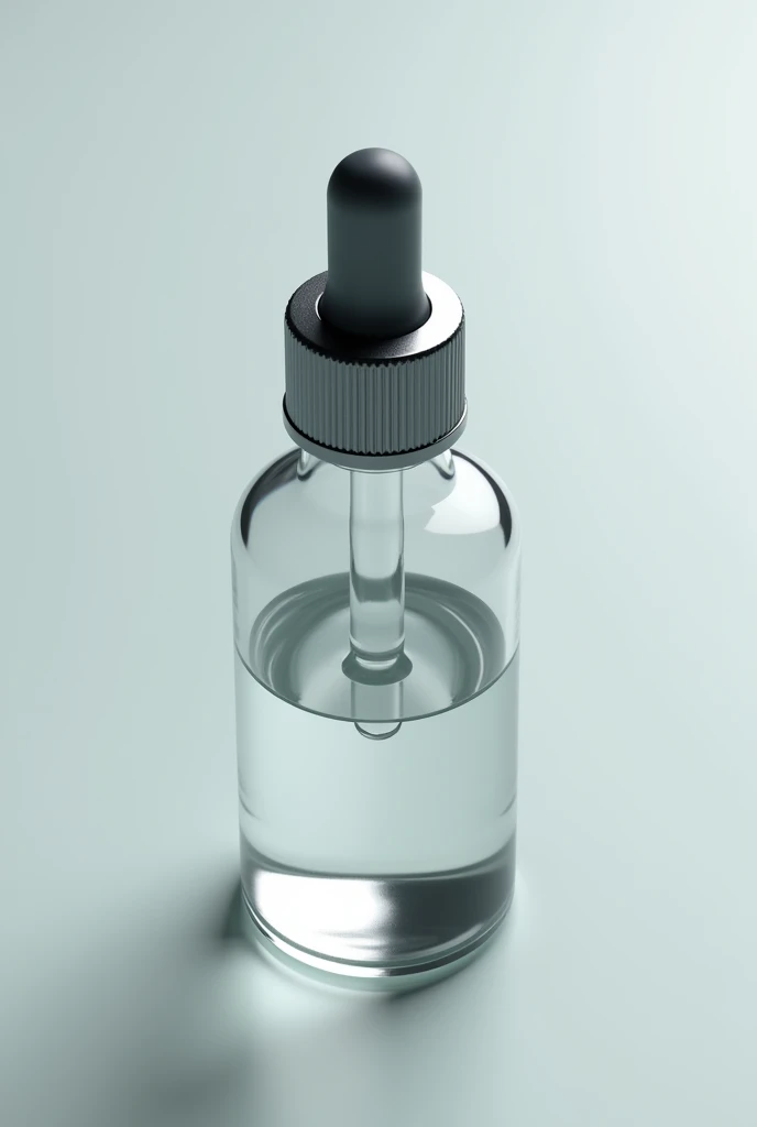 Top view of serum bottle dropper cap