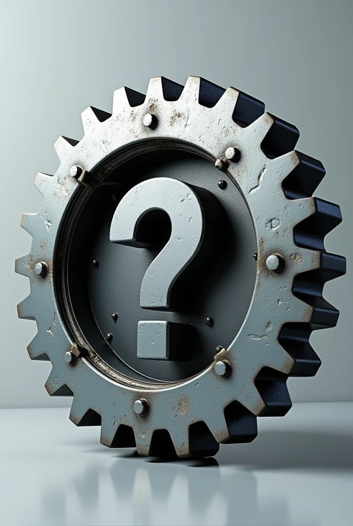 Gear with question mark in the middle