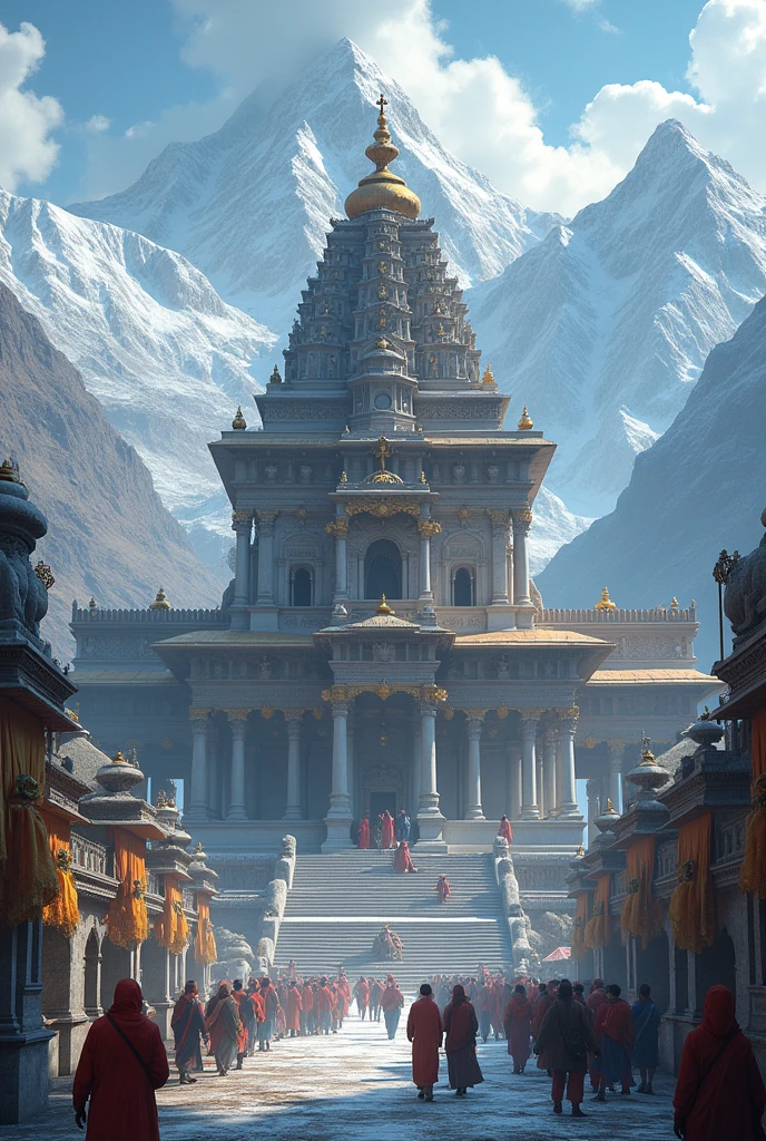 Kedarnath temple with
lord shiva