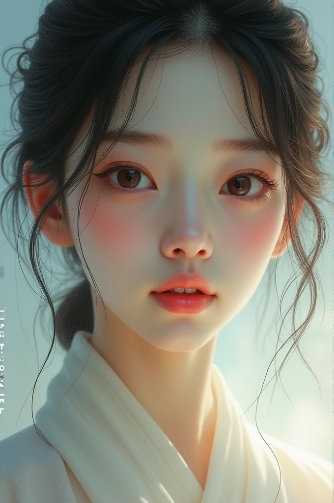 Japanese woman in her 20s smiling face bewitching Virgin Mary