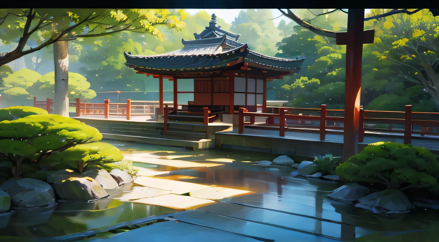 japanese garden,flowers,