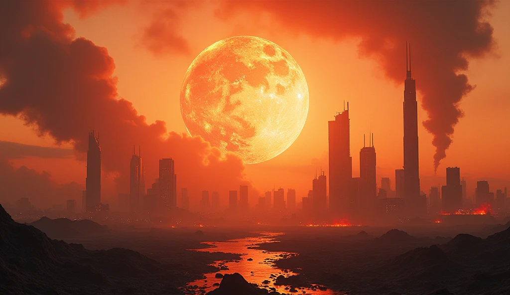 masterpiece:1.2), (best quality:1.2), 8K, HDR, Extremely detailed, ((Reality)), Professional lighting, Movie Lighting, fashion photography, Ambient Lighting, background,  Daytime, epiC Photos, Flame Surround, City，Broken earth，Ballistic Light，smoke，很有冲击感的background