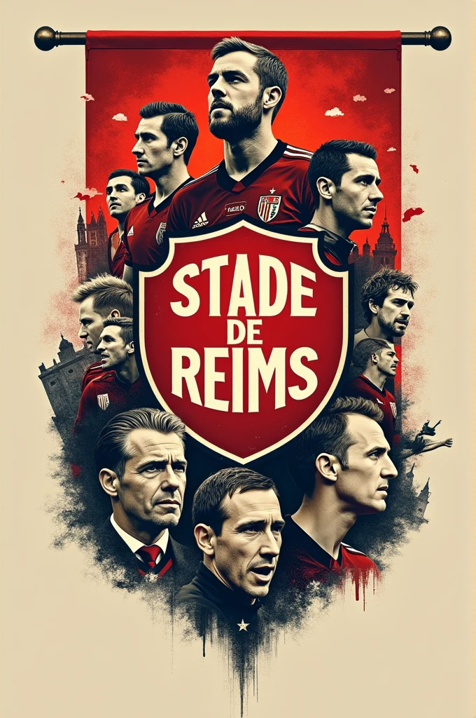 Fait moi un stick pour les supporters du Stade de Reims avec des références historiques du club 