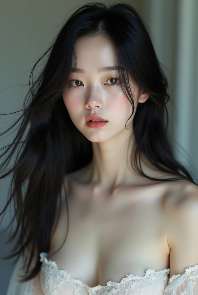 rompts
Copy
Arafed Asian woman with long black hair and a white dress, (12x) extremely pale white skin, soft pale white skin, Seulgi from Red Velvet, with pale skin, very pale white skin, pale fair skin!!, pale white skin, very very pale white skin, pale porcelain white skin, pale beautiful skin, extremely pale white skin, very very very pale white skin, naked spreading her legs seducing wet naked perfect boobs and pussy