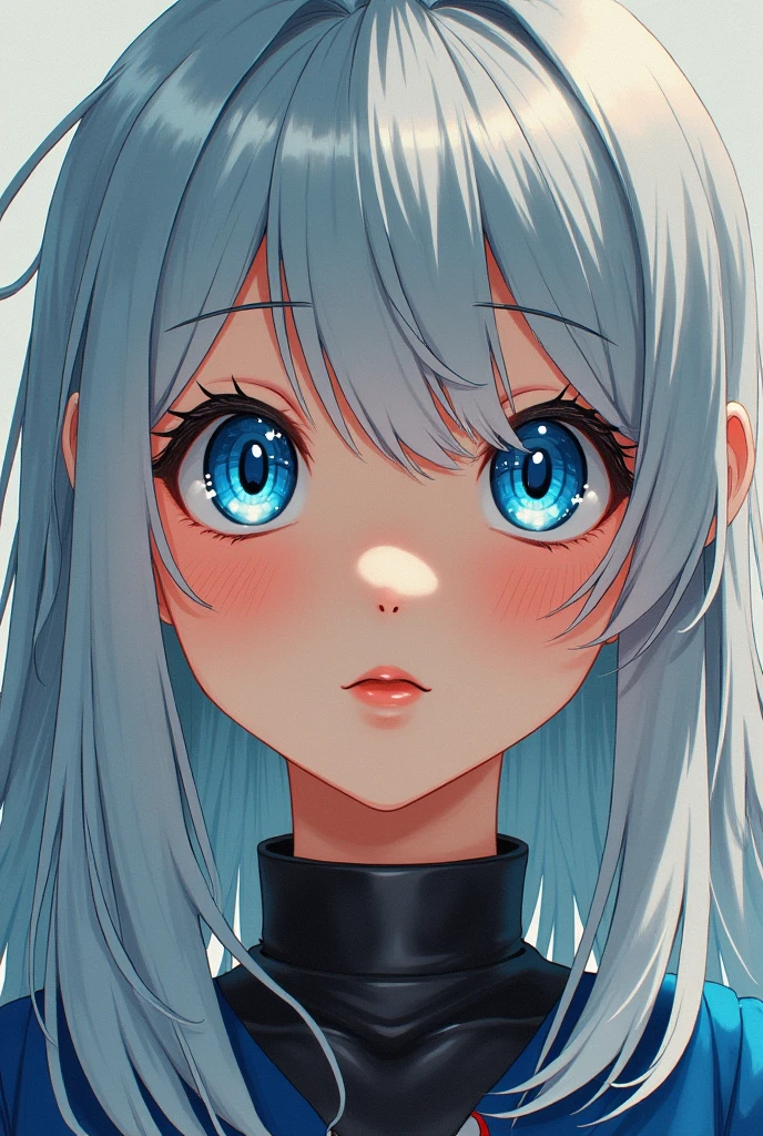 A series of vibrant paintings showing a silver-haired and blue-eyed warrior girl.., 8k, ultra high resolution, very detailed, HD,(well designed face), Amazing faces, (very detailed), beautiful eyes, soft lighting,, outdoors, market price,, URUSHISATO,1980s,, beautiful and delicate eyes,machine parts, asymmetric hair,Thigh High, latex suit,split,