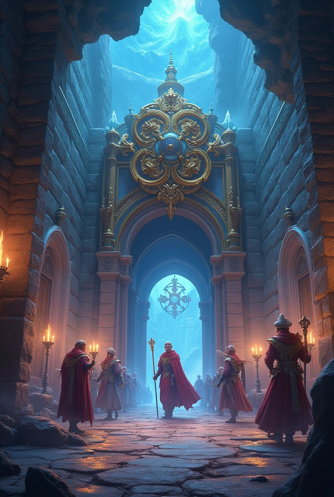 (Magical fantasy universe poster:1.2),Contraband Checkpoint,Guardians of the Edge of Empire,Majestic and magical atmosphere,Beautifully crafted imperial emblem,The Guard&#39;s Refinement,Mythological creatures everywhere,The walls are decorated with sparkling crystals,Mysterious mist floating in the air,Magical creatures welcome newcomers,Magic spells to protect checkpoints,Bright colors depict the diversity of the empire&#39;s inhabitants,Dynamic composition captures the excitement of a fantasy world,Guard rules and regulations are displayed in a prominent place,Exquisite attention to detail shows the Empire&#39;s,(high resolution,Extremely detailed) artwork,Impressive level of artistry,Imagination and creativity,evocative and immersive artwork,A realistic representation of a fantasy universe,The charming atmosphere draws the audience into the world of Marginalia,Use shadows to create depth and dimension,Subtle yet impactful lighting enhances the magical ambience,Focus on capturing the essence of fantasy themes