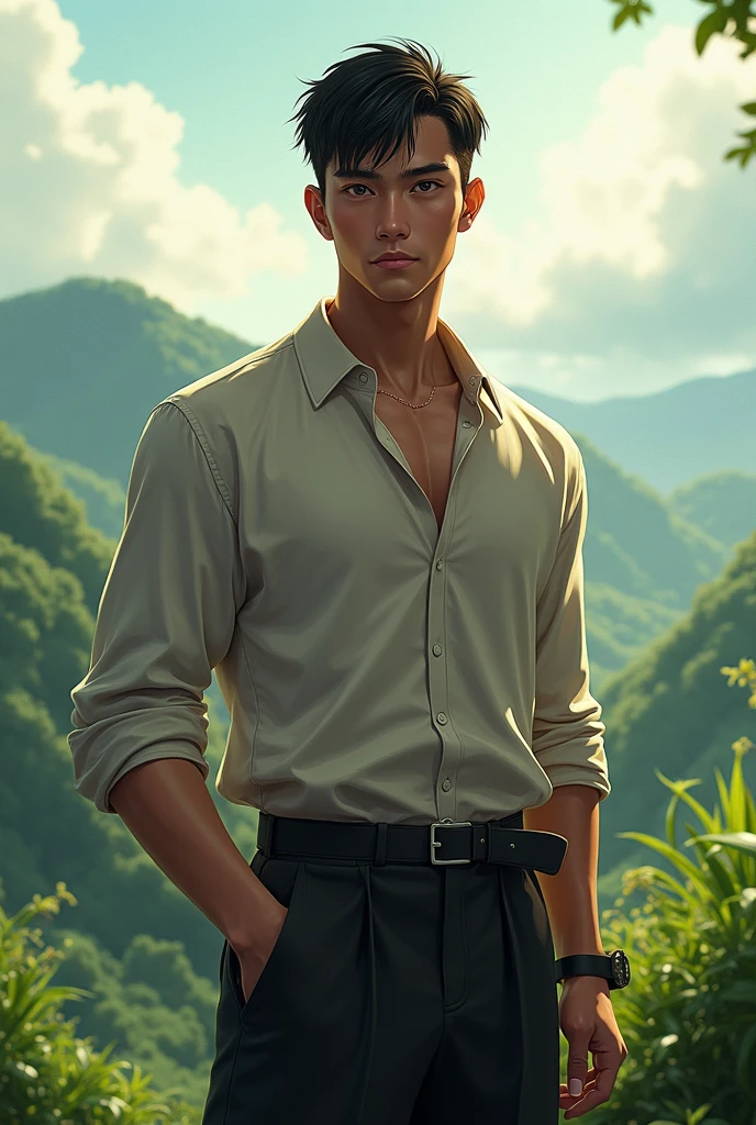 Krua Whale Lai, a young man with dark skin and short hair.
