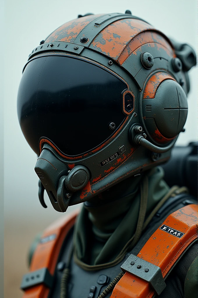 make a military aviation helmet with the nickname "Rambo"