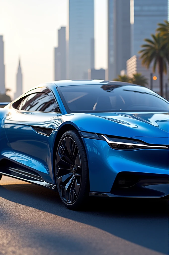Blue car
