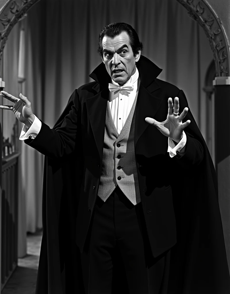 Horror film, monster film, vampire film, "Horror of Dracula" is a 1958 film produced by Hammer Film Productions in the UK. It is a film adaptation of Bram Stoker's novel "Dracula". The role of the vampire Count Dracula is played by British film actor Christopher Lee.