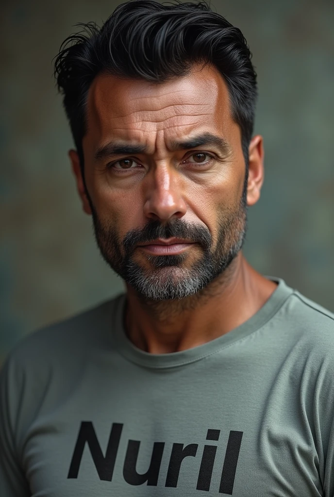A man with the name Nuril on his shirt