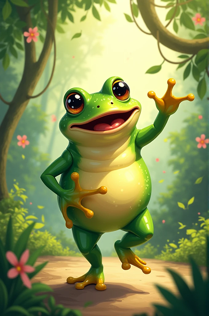 A dancing toad 