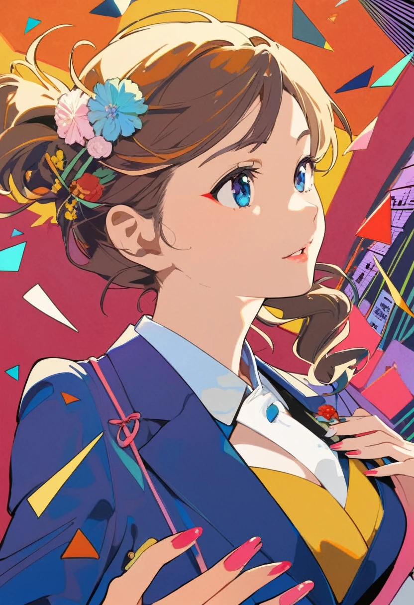 (masterpiece, Highest quality:1.1),Pop Art,Flat Color,
Woman in suit,Japanese,
In Edo,Dynamic Angle,Dynamic Angle,Beautiful lighting,photo portrait, pianist、Musical score