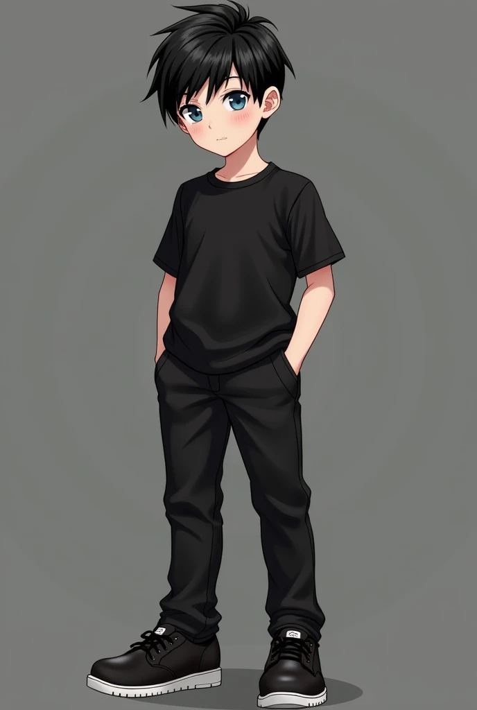 Boy hot hairstyles black and white shoes black t shirt formal pant