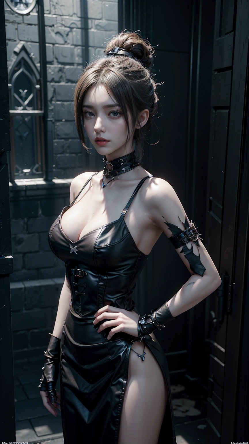 masterpiece,Game Art,Best picture quality,Maximum resolution,8k,(Upper Body),Unreal Engine 5 rendering works,(Digital Photography),Gothic punk style beautiful woman,((Hasselblad Photo)),Ray Tracing,RAW photos,((3D Unreal Engine)),OC rendering reflection mode