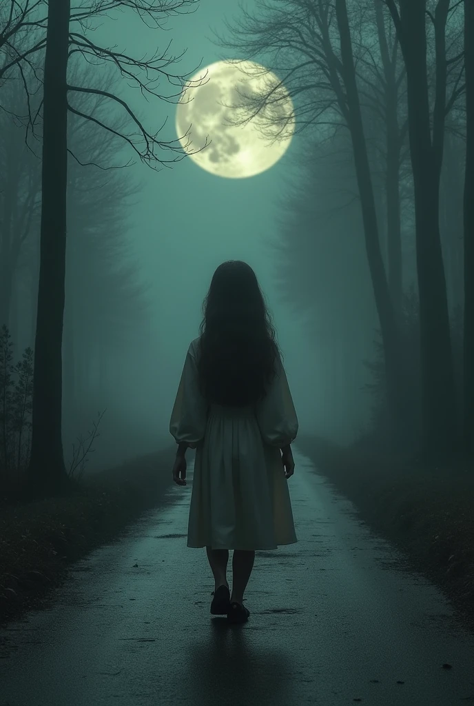 road, girl, Scene being talked about, haunting, Large target
