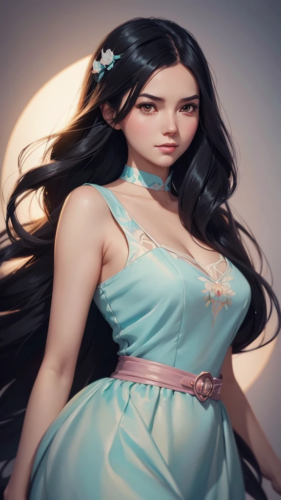 a close up of a woman with long hair and a dress, artgerm and atey ghailan, beautiful digital artwork, adorable digital painting, cute detailed digital art, beautiful character painting, beautiful digital illustration, style artgerm, artgerm and lois van baarle, in the style of ross tran, inspired by Ross Tran, stylized anime