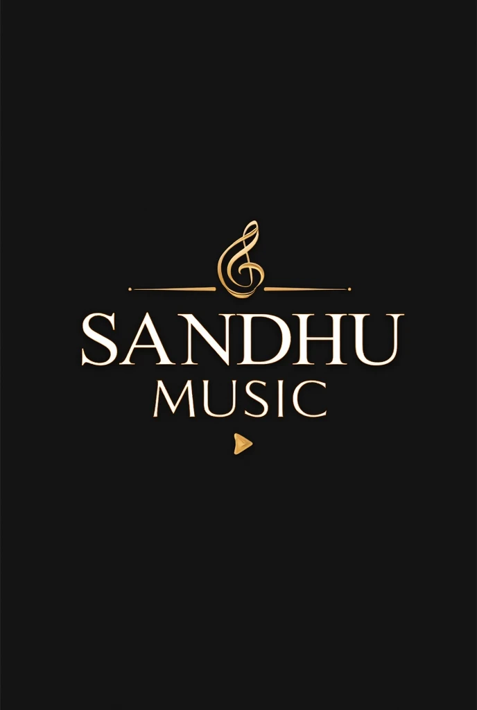 create a professional logo name sandhu music 