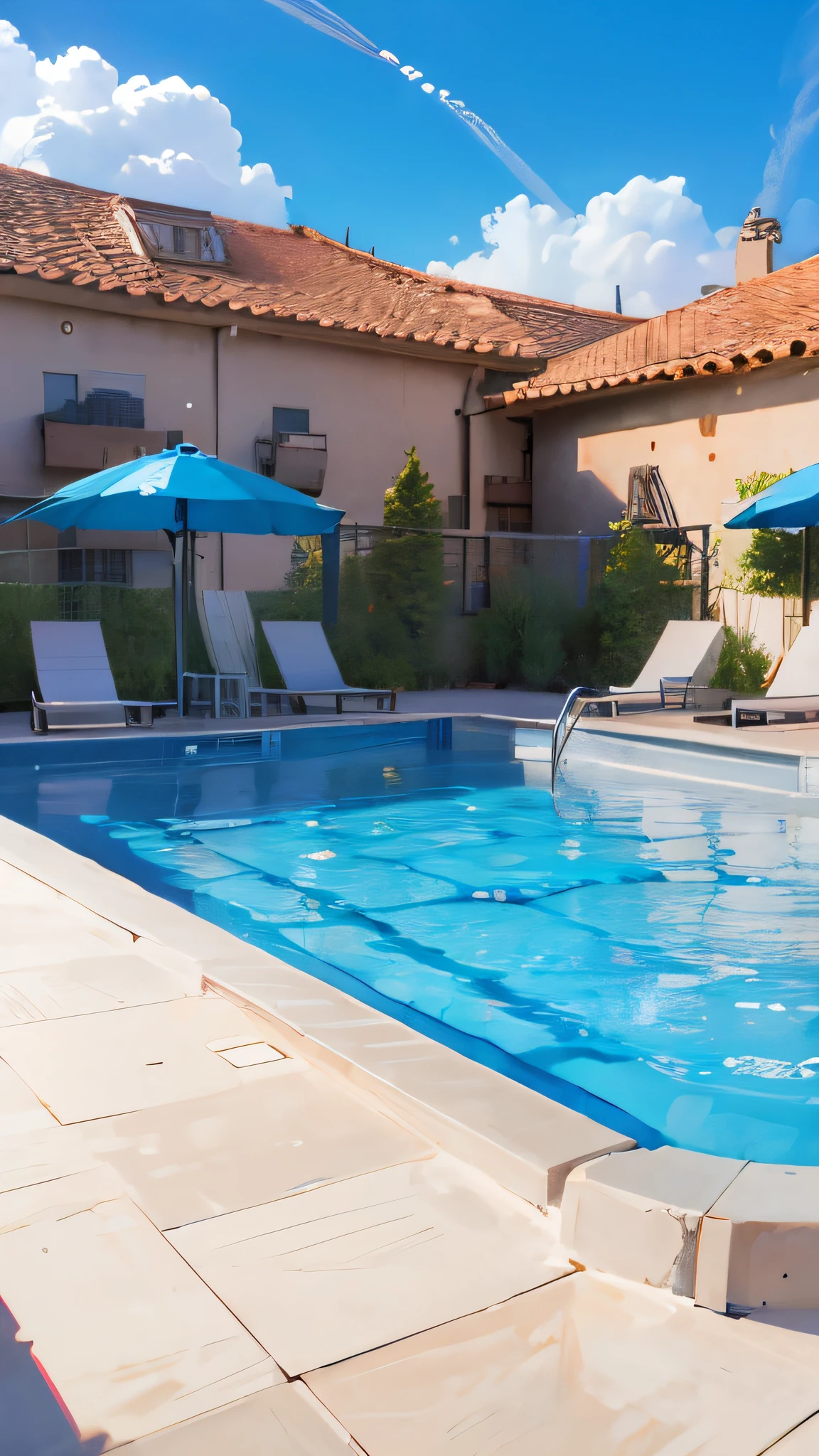 background, background only, pool side, resort pool