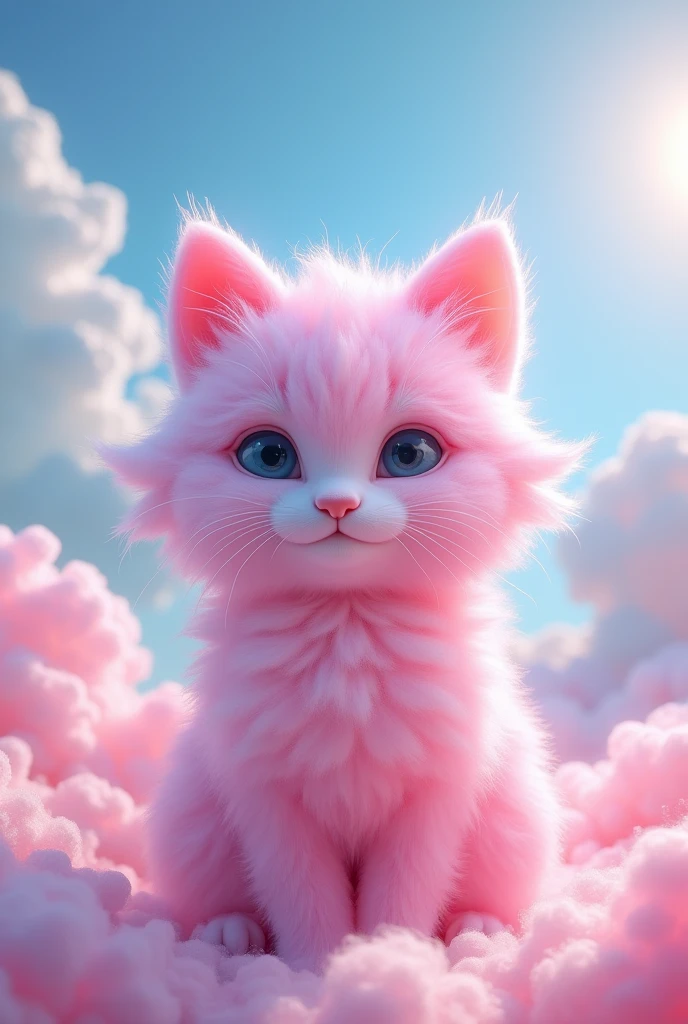 Cotton Candy that looks like a cat