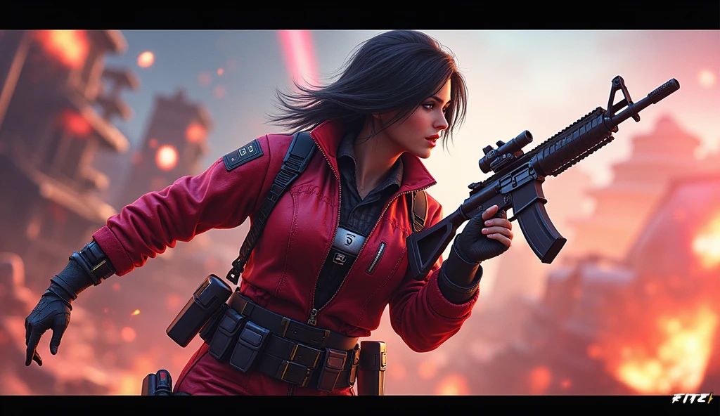 Free Fire attractive thumbnail,  title 