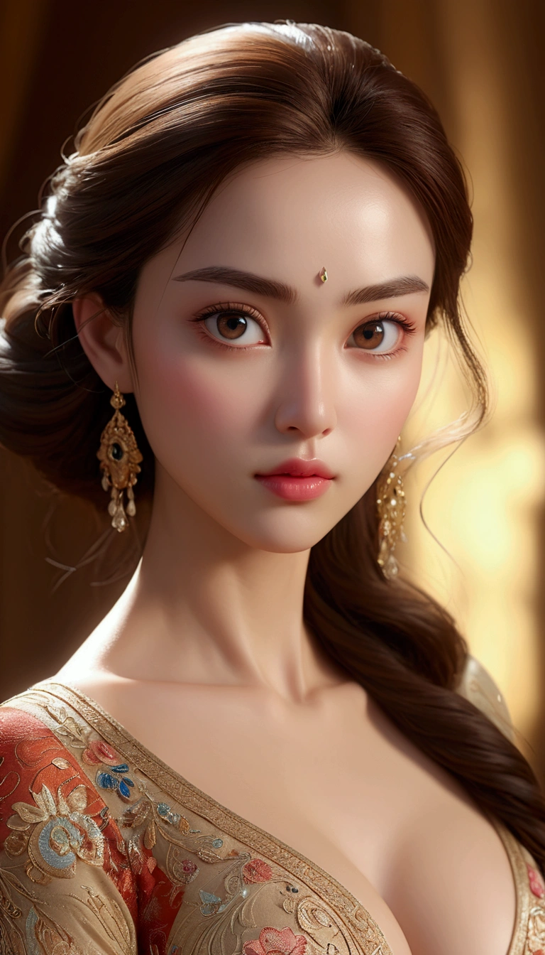 :((BEST quality, 8k, Masterpiece:1.3)), up per body,, Sharp focus:1.2, Beautiful Woman with perfect figure, higly detailed facial and skin teksture, Detail eyes, double eyelids,interior view,