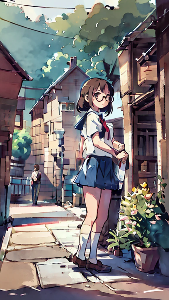 water、Midnight、Moon、Blue light、sky、sea、Nsfw、masterpiece, high quality, 4K, HDR,, Stable Diffusion prompt:  schoolgirl with short、brown hair and red-framed glasses, wearing a white blouse and navy skirt, white panties visible, navy socks and brown loafers, in a state of arousal and trembling with sexual climax,simple illustration style, In a nichijou (everyday life) Setting Image generation AI model used: Stable Diffusion (eleet- model)

id: i2