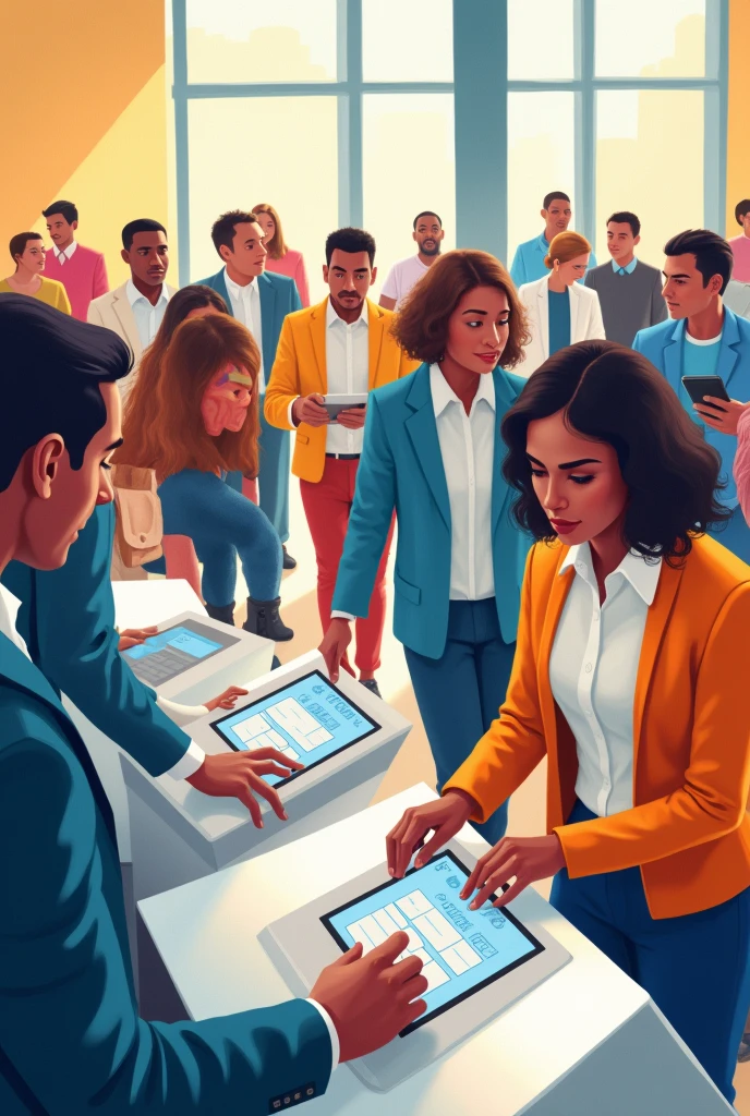 Create a picture about the positive impact of automated election
