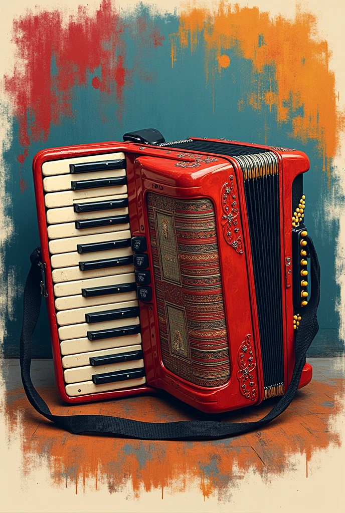 Drawing of a cordel-style accordion